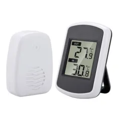 TS-FT004-B Digital Wireless Indoor Outdoor Thermometer Multi Precision Electronic Household Thermometer LED Display Temperature Meter for Office Warehouse Kitchen