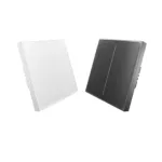 MOES Tuya ZigBee3.0 Star Feather Seri Switch touche ak netral limyè sèn 1-4 Gang 2in1 APP Kontwòl Vwa Kontwòl Vwa kontwòl ak Alexa Google Kay