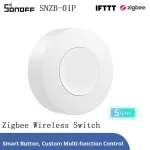 SONOFF SNZB-01P Zigbee3.0 vezeték nélküli intelligens kapcsoló Egyedi gombos művelet kétirányú vezérlés intelligens jelenetvezérlés az Alexa Google Home segítségével