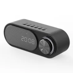 Aisomex B159 Mini bluetooth Speaker Wireless Night Light Soundbar HiFi Stereo Bass Diaphragm 24H Standby Time Dual Alarm Clock Support TF Card Playback Desktop Speakers Soundbar