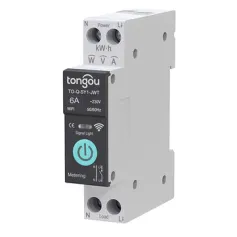Tongou Tuya WiFi Smart Circuit Breaker Switch with Metering 32A-63A 90V-240V Remote Voice Control with App Timer Modes Smart Home Automation