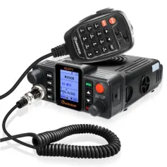 WOUXUN KG-M70 25W Mobile Walkie Talkie VUF UHF Cross-Band Repeater Dual Band Long Range 999CH High Power Car Radio Station with Microphone