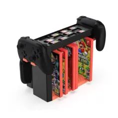 TNS-19051B Multi-Function Console Stand Storage Bracket Game Card CD Disc and Dual Gamepad Holder for NintendoSwitch 2 Accessories