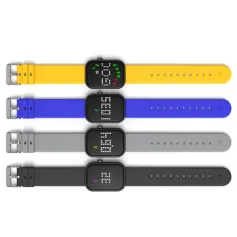 ATRSmart Counting Watch with Countdown Timer Pedometer 8 Alarms IP67 Waterproof Magnetic Charging Fitness Tracker Health Monitor LED Display Smart Bracelet