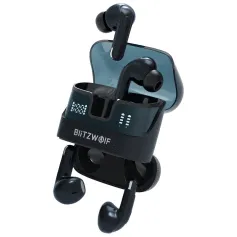 BlitzWolf® BW-FYE17 bluetooth イヤホン 2-in-1 2ペア TWSイヤホン デュアルLEDパワーディスプレイ 13mm大型ドライバー ステレオ 長バッテリー持ち ポータブルワイヤレスイヤホン マイク付き