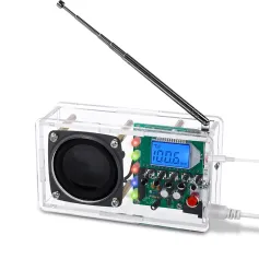 Kit faça você mesmo de rádio FM não montado, peças, amplificador digital com indicador de frequência elétrica, kit receptor de transmissão