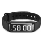 UN116 Step Counting Watch with Timer Pedometer Vibration Reminder IP67 Waterproof USB Charging Fitness Tracker Health Monitor LED Display Smart Bracelet