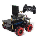 4WD Smart Car Chassis Mecanum Wheel Tracking DIY Kit Omnidirectional Wheel Four-wheel Drive Robot Remote Control Car