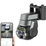 4K 6MP HD Dual-lens WiFi Surveillance Camera 10X Zoom Outdoors Night Vision Human Detection IP66 Waterproof Two-way Audio Monitoring Home Security Cameras
