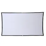 16: 9 Projector Screen Home Projection Screen Cloth Outdoor Portable Folding Simple Soft Curtain with Hook
