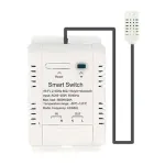 16A "Tuya Smart WiFi" temperatūros jungiklis Intelektualusis energijos jungiklis Temperatūros matavimas realiuoju laiku Laiko ir tvarkaraščio funkcija Valdymas balsu su Alexa Google Home