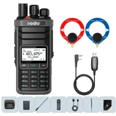 iRadio UV88 GPS Multiband Radio Walkie Talkie 1024 Channels IP67 Waterproof Type-C Charging CB SSB HF FM SW MW LW Amateur Ham Two Way Radio