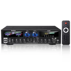 SUNBUCK AV555BT 4000W 5CH Home Amplifiers Bass Audio Power bluetooth Digital Amplifier Hifi FM USB SD for Subwoofer Speakers