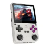 Powkiddy V20 64GB Open Source System Handheld Game Console 3.5inch IPS Screen Quad-core Built-in 8000+ Games 5000mAh Dual TF Card Slots 3.5mm Earphone 3D Dual Joystick Video Game Player Console