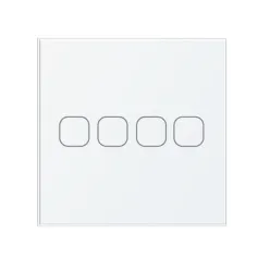 86 Type Tuya WiFi Touch Smart Switch Voice Control APP Control Timer Function Work with Amazon Alexa Google Assistant [Neutral Wire]