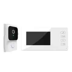 Y8-KP2 2.4G Bluetooth Visual Doorbell Wireless Installation Infrared Night Vision Two Way Video Intercom Ultra Long Standby Time 4.3 Inch IPS Screen