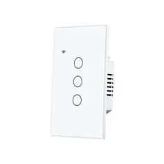 MoesHouse Tuya Smart WiFi Light Switch US Plug 1/2/3/4 Gang Glass Touch Panel APP Remote Control Timing Function Voice Control with Alexa Google Assistant
