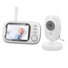 ABM600 3.5 inch Wireless Video Baby Monitor Night Vision Temperature Monitoring Two Way Audio Talk Night Vision Baby Nanny Security Camera