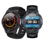 H6 1.28-inch HD Screen ECG+PPG AI Test Report Heart Rate Blood Pressure Blood Oxygen Monitor Sleep Monitoring HRV Function Multi-sport Modes IP68 Waterproof Smart Watch