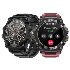 LOKMAT ATTACK 3 PRO 1.39inch HD Screen LED Flashlight 50M Waterproof AI Voice Assistant bluetooth Call Heart Rate Blood Pressure Blood Oxygen Monitor Sleep Monitoring Multi-sport Modes Smart Watch