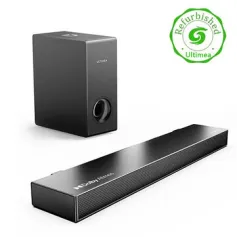 [US/UK Direct] Refurbished Ultimea Nova S50 BT5.3 Soundbar 2.1 Channels Subwoofer 5.25'' Speaker Dolby Atmos HD eARC Bass 3D Surround 3 EQ Modes Wired Desktop Speaker