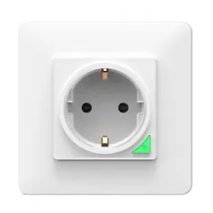 Tomada de parede inteligente Tuya 16A WiFi EU, monitoramento de energia, função de temporização, controle remoto por aplicativo, controle de voz com Alexa e Google Home