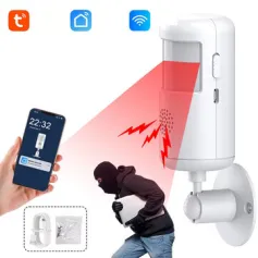 Tuya WiFi/Zigbe Smart PIR Motion Sensor Smart Home Security Human Body Infrared Detector Smart Life APP Control with Alexa