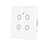 MoesHouse Tuya Smart WiFi Light Switch 1-4 Gang Touch Glass Panel Timing Function APP Remote Control Voice Control Work with Alexa Google Assistant EU Plug