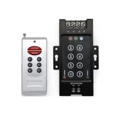 8 Keys RGB LED Strip Controller RF Wireless Remote Control PWM 30A DC12V-24V 288W Metal Shell for LED Light Strips