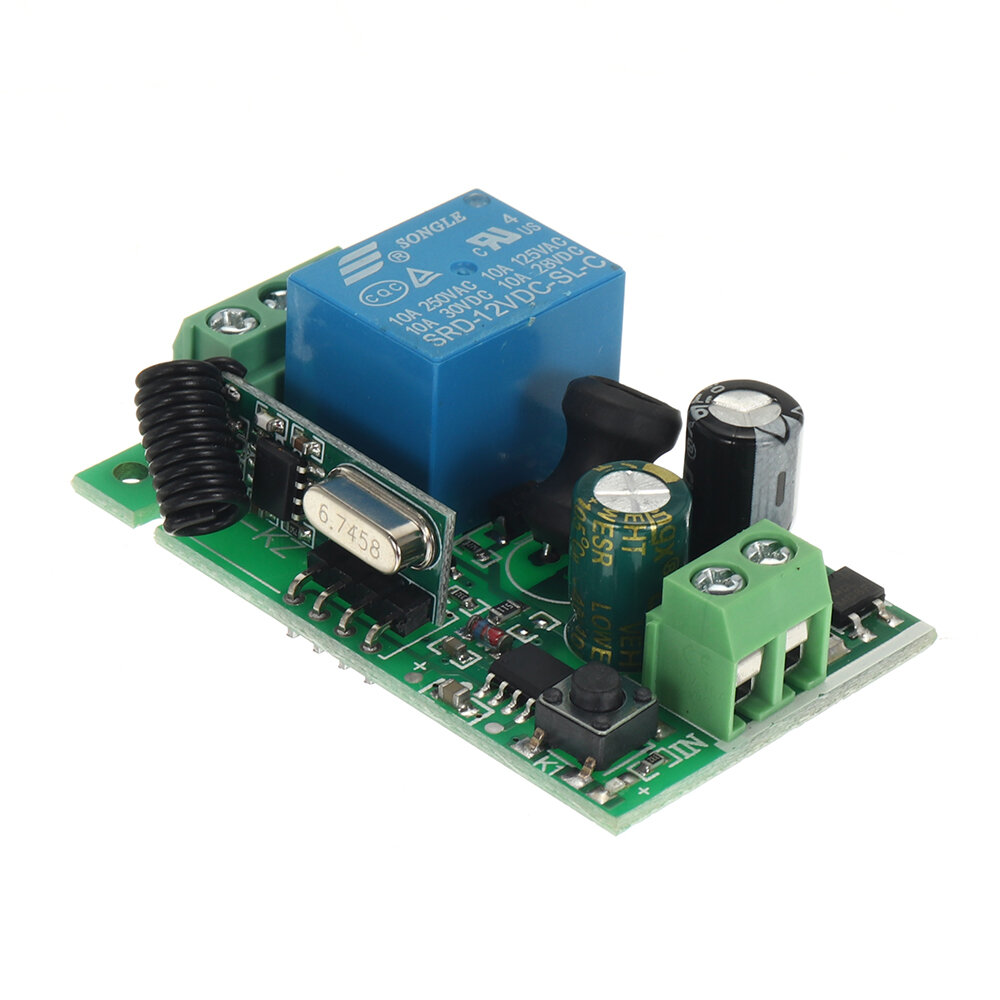 315MHz / 433MHz 220V 10A 1CH Channel Wireless Relay Remote Control Switch Receiver