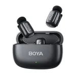 BOYA Mini Wireless Lavalier Lapel Microphone AI Intelligent Noise Cancelling Mic for iPhone Android Type-C Phone Live Broadcast Audio Video Recording Vlog