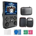 R36PRO 128GB 3.5-inch IPS Screen Handheld Game Console with Dual Hall Joystick Built-in 21000 Games Open Source Linux System Portable Pocket Video Player Game Player