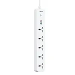 LDNIO SC5319 2500W Power Strip 5AC+2A+1C Universal Electronic Socket Adapter with 2M Extension Cord Plug Adapter EU Standard