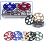 Mini Aluminium Alloy Empty Tape Reel 6 Hole Empty Takeup Reel Audio Tape Empty Nab Hub For Nagra SN SNST Series Recorders Accessories