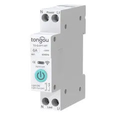 Tongou Tuya WiFi Smart Circuit Breaker Switch 32A-63A 90V-240V Remote Voice Control with App Timer Modes Smart Home Automation [No Metering]
