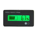 Geekcreit® 12V/24V/36V/48V 8-70V LCD Acid Lead Lithium Battery Capacity Indicator Digital Voltmeter