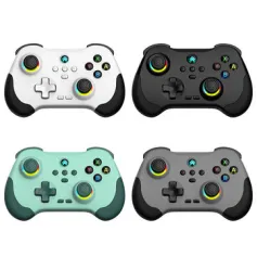 Z01 Wireless bluetooth Game Controller with Hall Joystick and Hall Trigger 6-Axis Motion Sensor Support Turbo Programmable Dual Motor Vibration Gamepad for PS4 PS3 Switch Steam PC