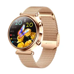 T86 1.27inch HD Screen 40mm Female Size Women's Health bluetooth Call Blood Glucose Uric Acid Measurement Lipid Monitoring Heart Rate Blood Pressure SpO2 Monitor Sleep Monitoring Multi-sport Modes Music Playback IP68 Waterproof Smart Watch