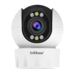 Srihome SH046 4MP 5G WiFi Indoor PTZ Camera 5X Optical Zoom Wireless Auto Tracking Night Vision Two-way Audio Smart Home Security Cameras