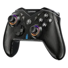 Lenovo S05 RGB Wireless Gaming Controller 1000Hz Wired+200Hz Wireless Return Rate Dual Hall Effect Joysticks+Triggers Gamepad with Dual Vibration Motors Support Six-axis Turbo Function