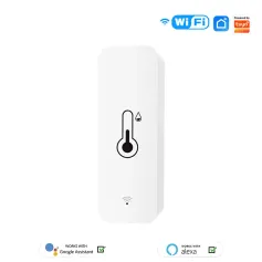 MoesHouse Smart WiFi Temperature Humidity Sensor Wiress APP Remote Monitoring Control Indoor Hygrometer Thermometer Controller Battery Powered Work with Alexa Google