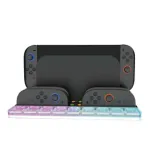 HBS-2804 for Switch2 Host and Joycon Charging Dock Built-in 4 Joy-Con Slots 9 Game Card Storage Organizer Stand RGB Lighting Gaming Accessories