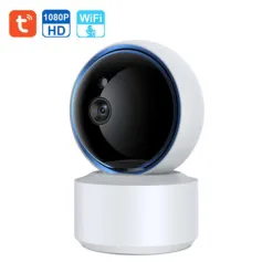 2MP Smart Tuya Security Camera Wireless PTZ IP Cam IR Night Vision Motion Detection Two-way Intercom Phone Remote Monitoring Alarm Push Home Indoors Surveillance Camera