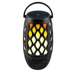 HUOLEME HLM-010 Wireless bluetooth Speaker Handheld Flame Lighting Speakers 360° Stereo Surround Sound RGB Lights TWS Pairing 2000mAh Battery IP65 Waterproof Outdoors Portable Speakers Music Player
