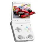 Miyoo Flip V2 Handheld Flip Game Console 3.5 Inch IPS Screen Dual Analog Sticks 2.4G/5G WiFi 3000mAh Battery 20+ Emulators Support HD Projection Video Player Console