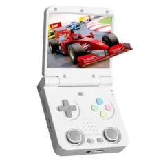 Miyoo Flip V2 Handheld Flip Game Console 3.5 Inch IPS Screen Dual Analog Sticks 2.4G/5G WiFi 3000mAh Battery 20+ Emulators Support HD Projection Video Player Console