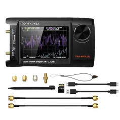 PORTXVNSA NanoVNA-H4 PLUS Vector Network Analyzer Upgrade 2.7GHz 4 Inch IPS LCD Touch Screen Portable Handheld Professional Antenna Analyzer