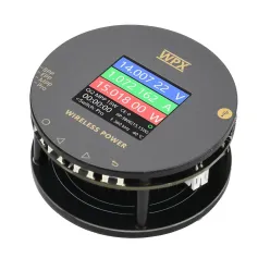 25W Wireless Charging Tester 1.54 Inch LCD Color Display Voltage Current Power Meter Multi-Protocol OTA Upgrade Magnetic Design Temperature Monitoring Support Qi2