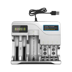 MS-5D889 18650 Battery Charger 7 Slots LCD Rechargeable Batteries Charging For 4.2V AA AAA 18650 26650 16340 Lithium Intelligent Charging