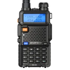 Baofeng M-5R 8W Rádio Amador de Longo Alcance Banda Dupla Tri Power VHF UHF 1.25M Aviação AM FM Receptor Tipo-C Carregamento Walkie Talkie